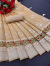 Dhruvi Super Hit Heavy Cotton Embroidery Penal Designer Sarees Wholesalers In Delhi
